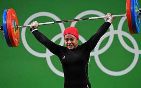 حضور وزنه‌برداری بانوان ایران در مسابقات قهرمانی آسیا