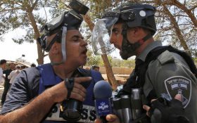 درگیری خبرنگار ایرانی با سرباز اسرائیلی