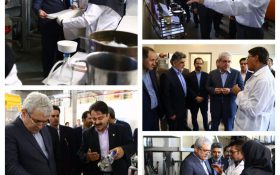 بازدید معاون علمی و فن آوری رییس جمهوری از نمایشگاه توانمندی‌ها و دستاوردهای پژوهشگاه شیمی و مهندسی شیمی